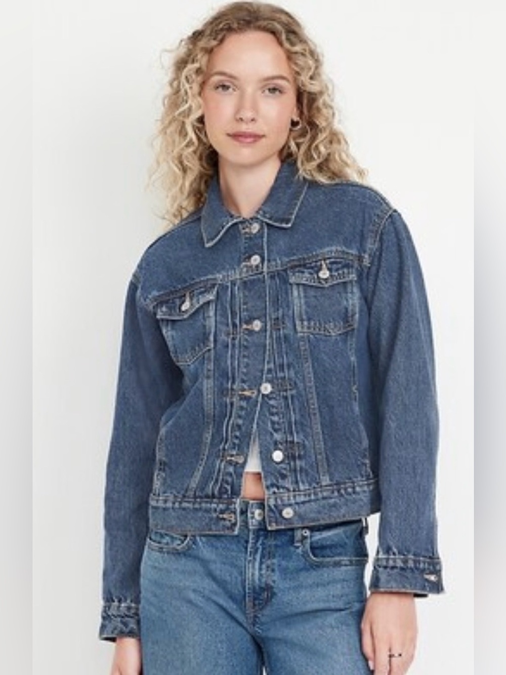 Old Navy Classic Denim Jacket in Dark Blue
